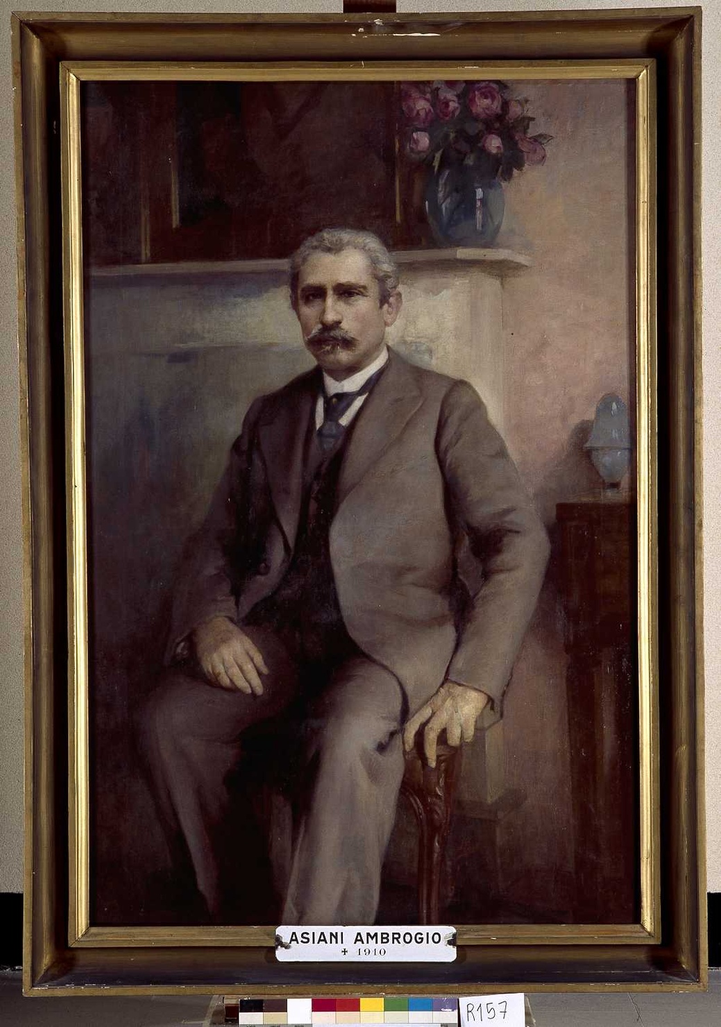 ritratto di Asiani Ambrogio (dipinto, opera isolata) di Josz Italo (sec. XX)