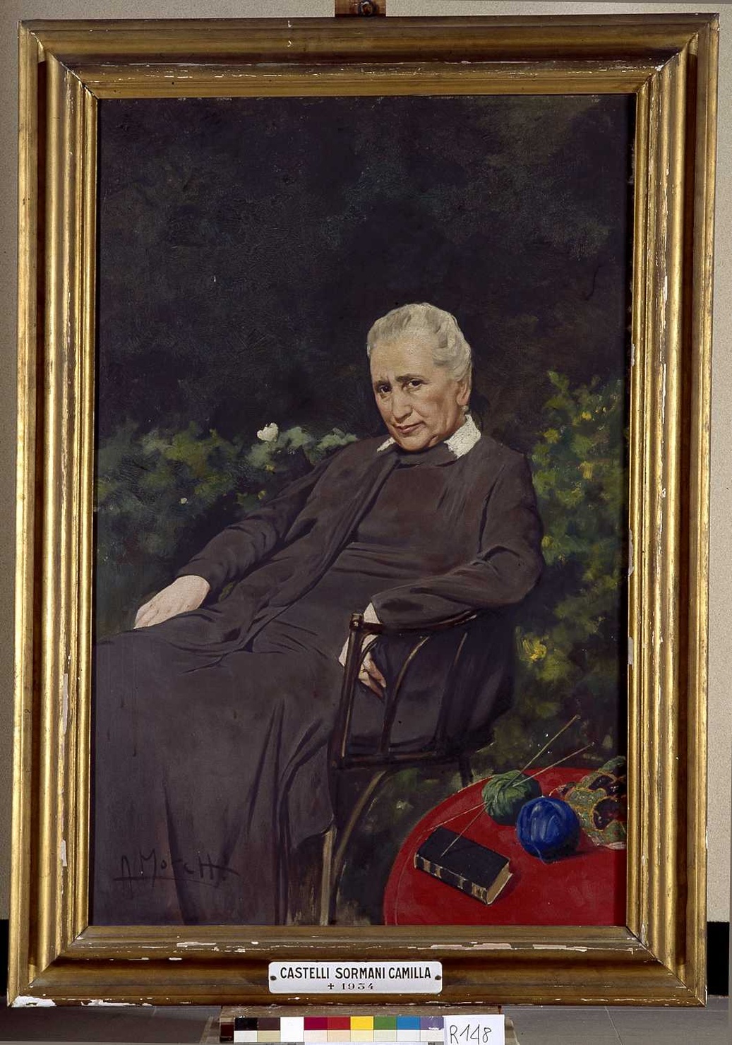 ritratto di Castelli Sormani Camilla (dipinto, opera isolata) di Moretti Antonio (sec. XX)