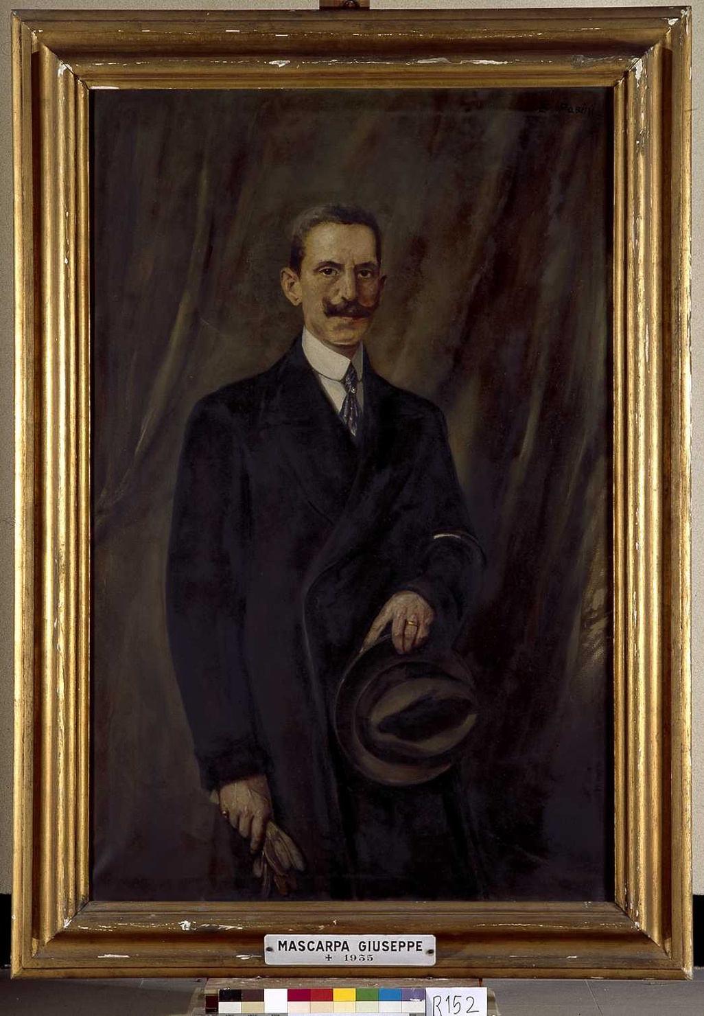 ritratto di Mascarpa Giuseppe (dipinto, opera isolata) di Pasini Emilio (sec. XX)