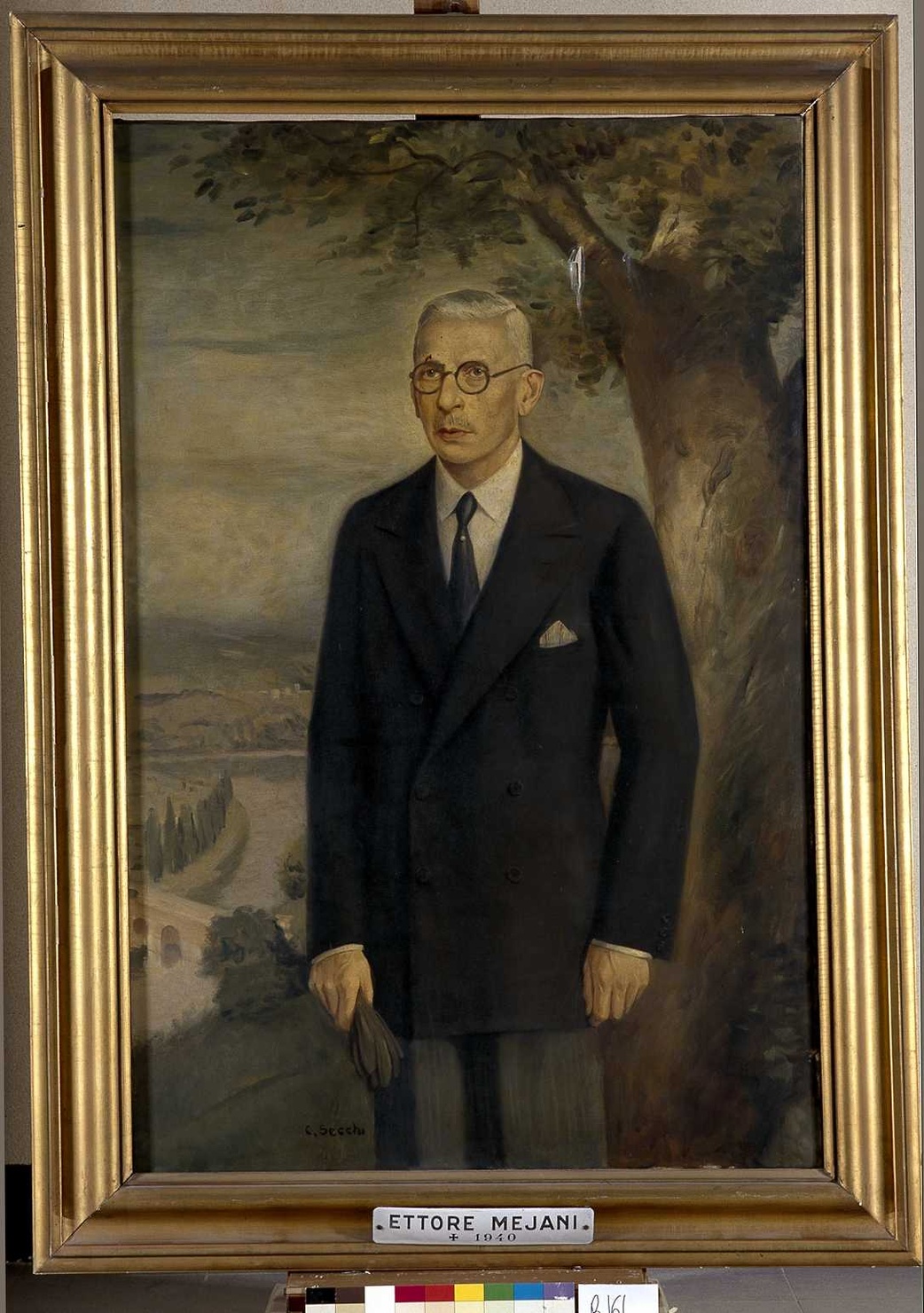 ritratto di Mejani Ettore (dipinto, opera isolata) di Secchi Cesare (sec. XX)