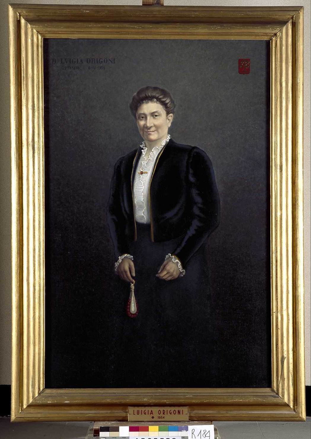 ritratto di Origoni Luigia (dipinto, opera isolata) di Sormani di Missaglia Lodovico (sec. XX)