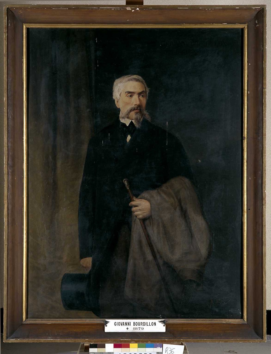 ritratto di Bourdillon Giovanni (dipinto, opera isolata) di Trezzini Angelo (sec. XIX)
