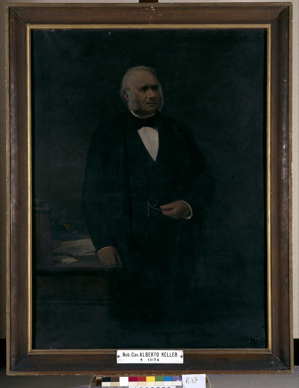 ritratto di Keller Alberto (dipinto, opera isolata) di Trezzini Angelo (sec. XIX)