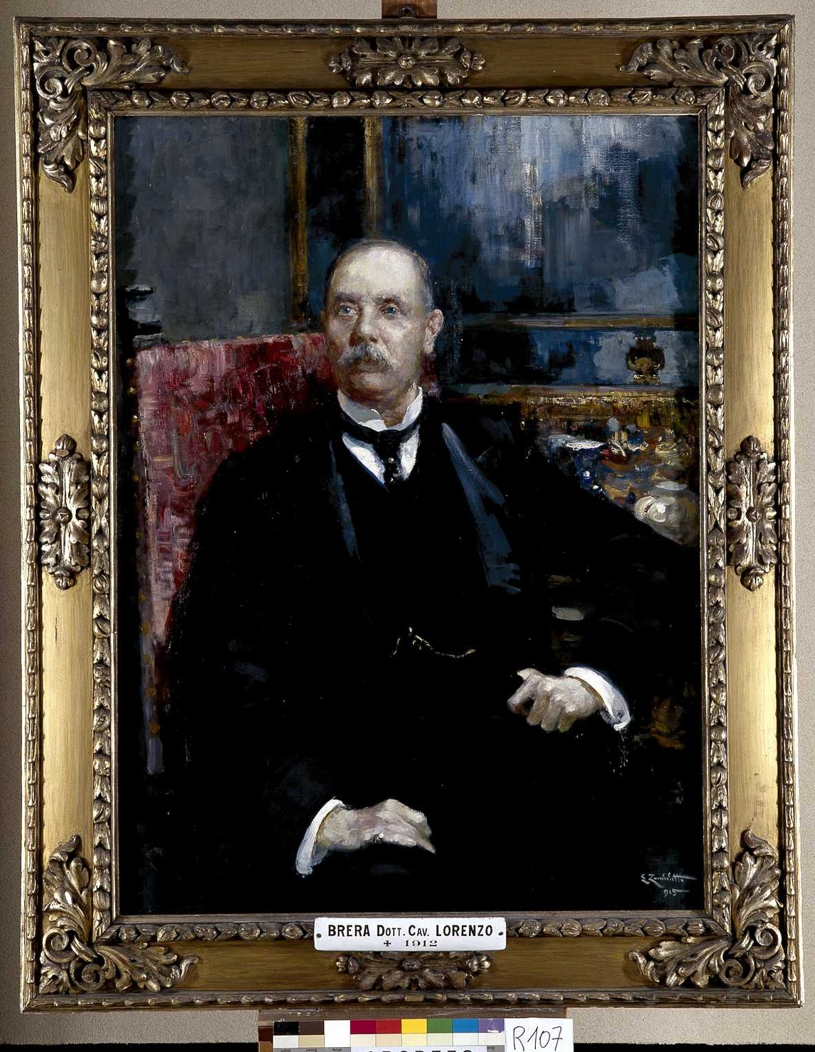 ritratto di Brera Lorenzo (dipinto, opera isolata) di Zambeletti Lodovico (sec. XX)