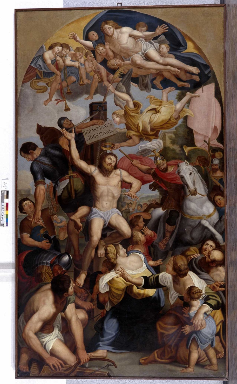 Martirio di San Sebastiano (dipinto, opera isolata) - ambito lombardo (prima metà sec. XIX)