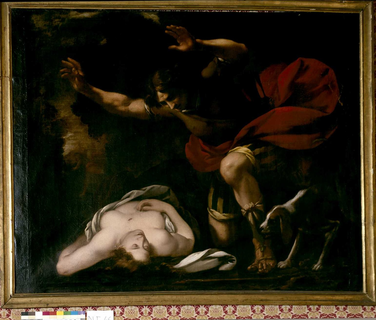 Cefalo e Procri (dipinto, opera isolata) - ambito lombardo (sec. XVII)