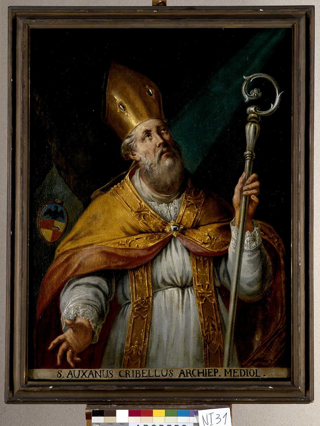 Sant'AuSano Crivelli (dipinto, opera isolata) - ambito lombardo (prima metà sec. XVIII)