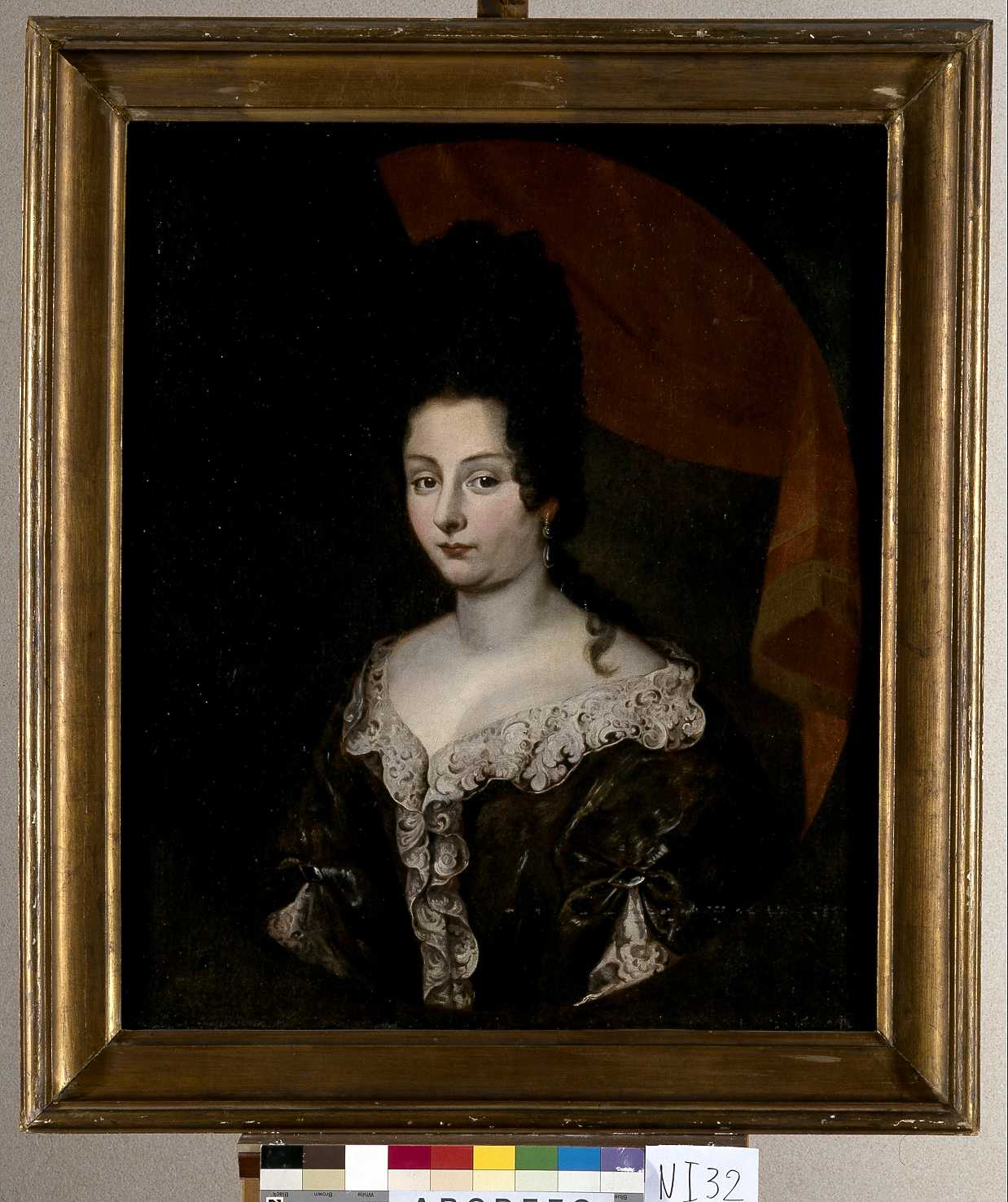 ritratto di donna (dipinto, opera isolata) - ambito lombardo (ultimo quarto sec. XVII)