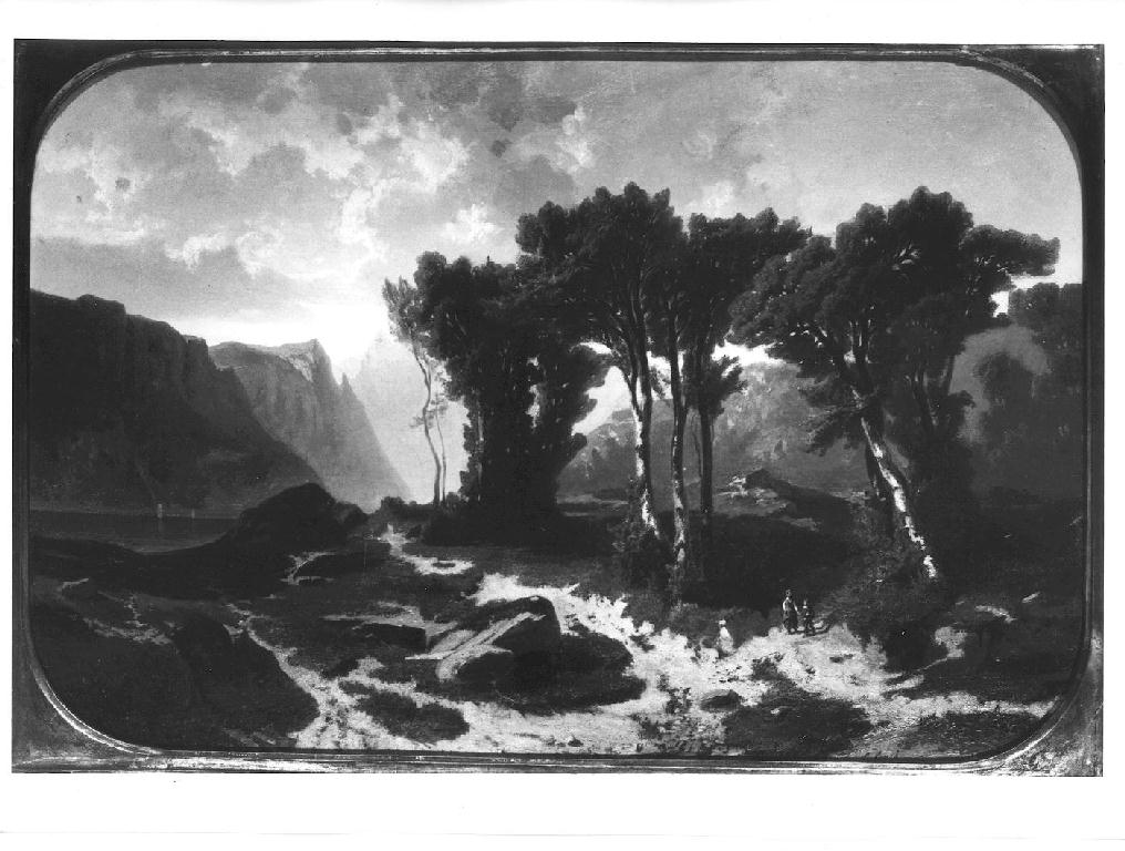 paesaggio (dipinto) di Corsi di Bognasco Giacinto (sec. XIX)
