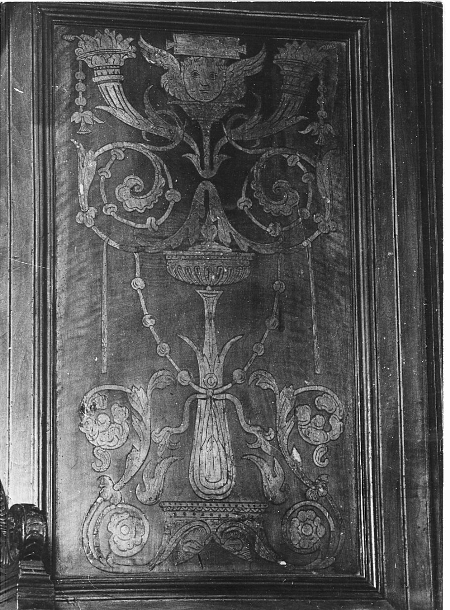 candelabre (pannello di stallo di coro, elemento d'insieme) di Butinone Bernardino (attribuito), Zenale Bernardino (attribuito) - bottega lombarda (secc. XV/ XVI)
