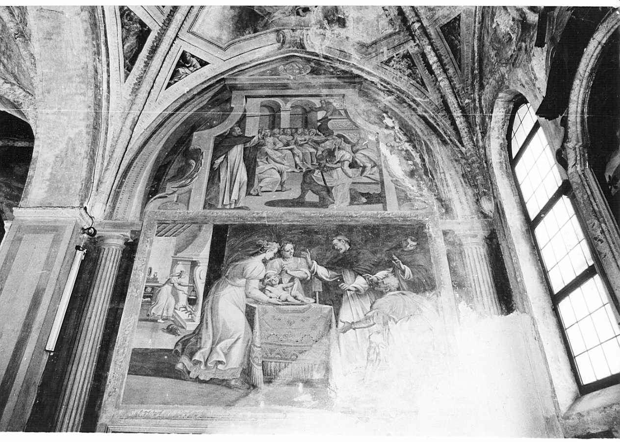 Storie di San Vincenzo Ferreri (dipinto, ciclo) di Della Rovere Giovanni Battista detto Fiammenghino, Della Rovere Giovanni Mauro detto Fiammenghino (inizio sec. XVII)