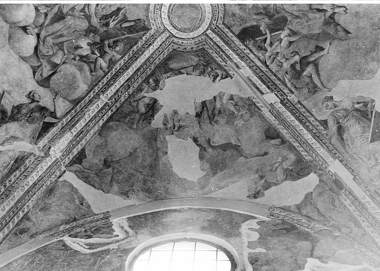 San Luca Evangelista e due Sibille (dipinto, elemento d'insieme) di De Mio Giovanni (metà sec. XVI)