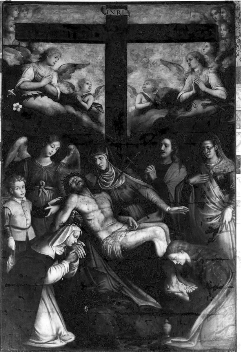 deposizione di Cristo dalla croce (dipinto, opera isolata) di Secco Giovanni Battista detto Caravaggino (sec. XVII)