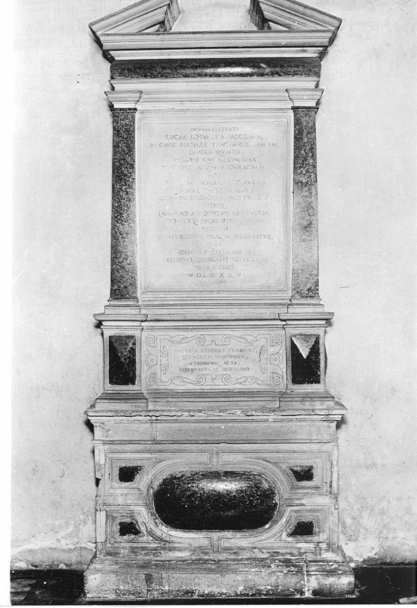 cenotafio, opera isolata - bottega milanese (sec. XVI)