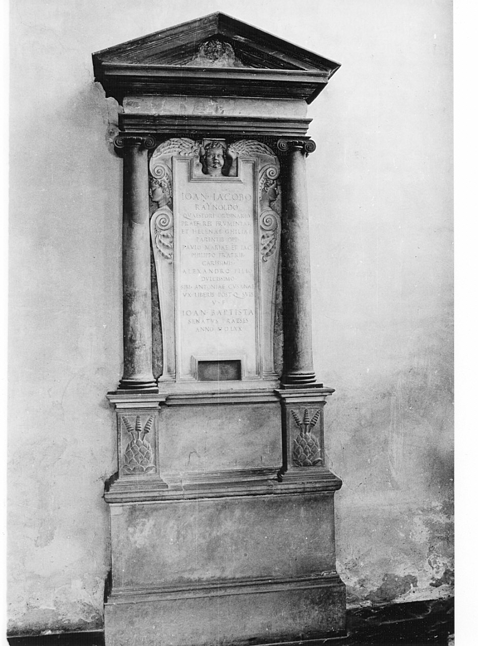 cenotafio, opera isolata - bottega milanese (sec. XVI)