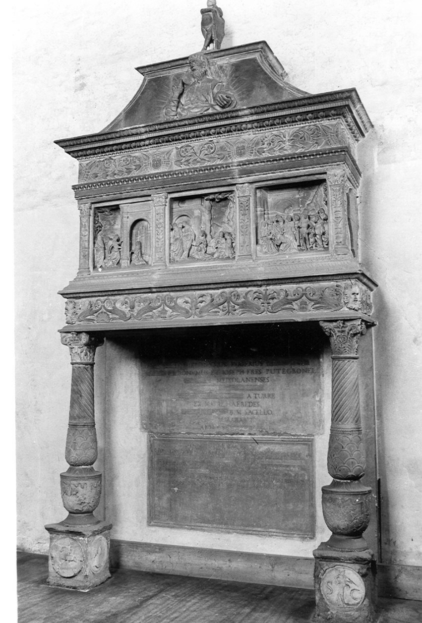 monumento funebre, opera isolata - bottega lombarda (sec. XV)