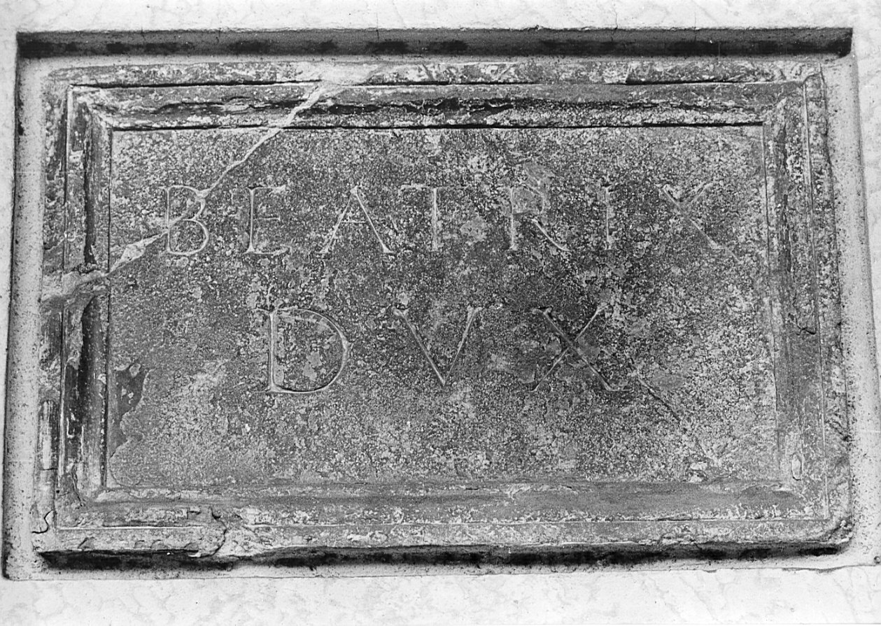 lapide commemorativa, opera isolata - bottega lombarda (fine sec. XV)