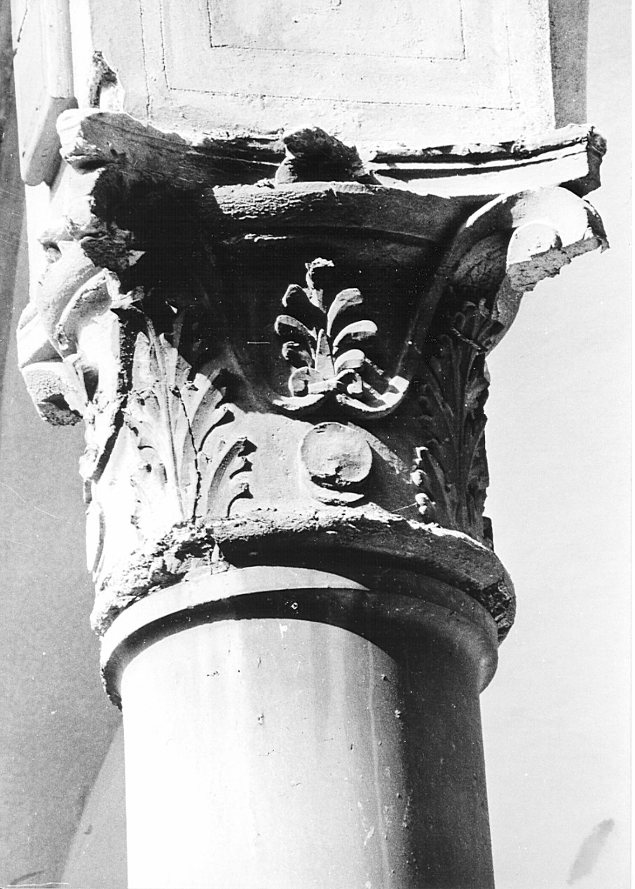 colonna, elemento d'insieme di Bramante Donato (attribuito) (inizio sec. XVI, sec. XVIII)