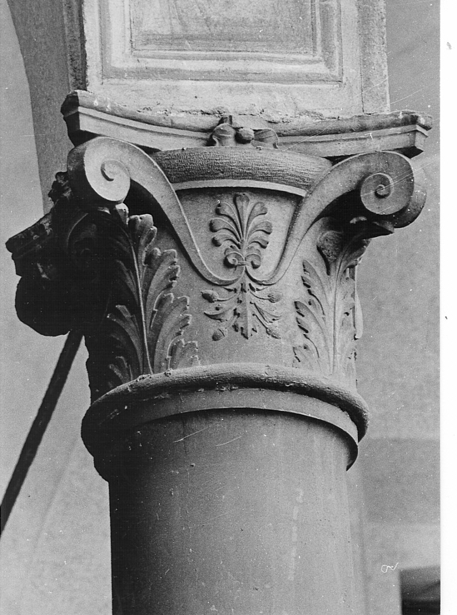 colonna, elemento d'insieme di Bramante Donato (attribuito) (inizio sec. XVI, sec. XVIII)