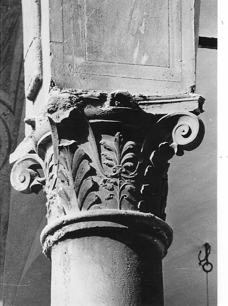 colonna, elemento d'insieme di Bramante Donato (attribuito) (inizio sec. XVI, sec. XVIII)