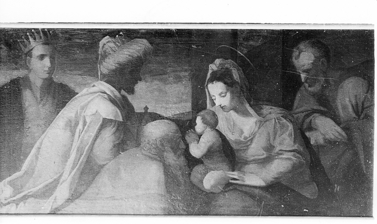 adorazione dei Re Magi (dipinto, opera isolata) - ambito lombardo (seconda metà sec. XVI, sec. XVIII)