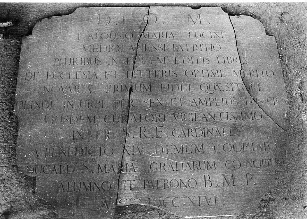 lapide tombale, opera isolata - bottega lombarda (sec. XVIII)