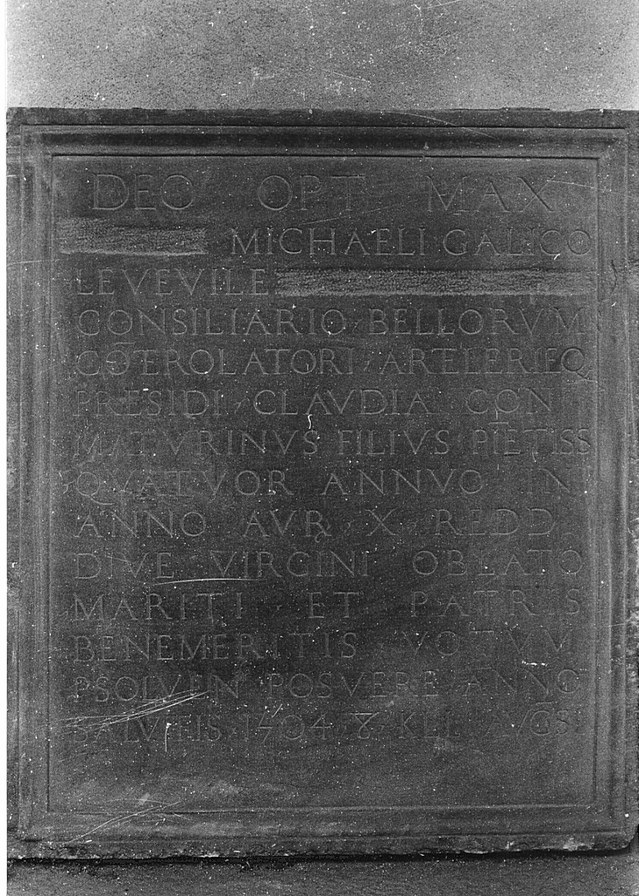 lapide celebrativa, opera isolata - bottega lombarda (sec. XVI)