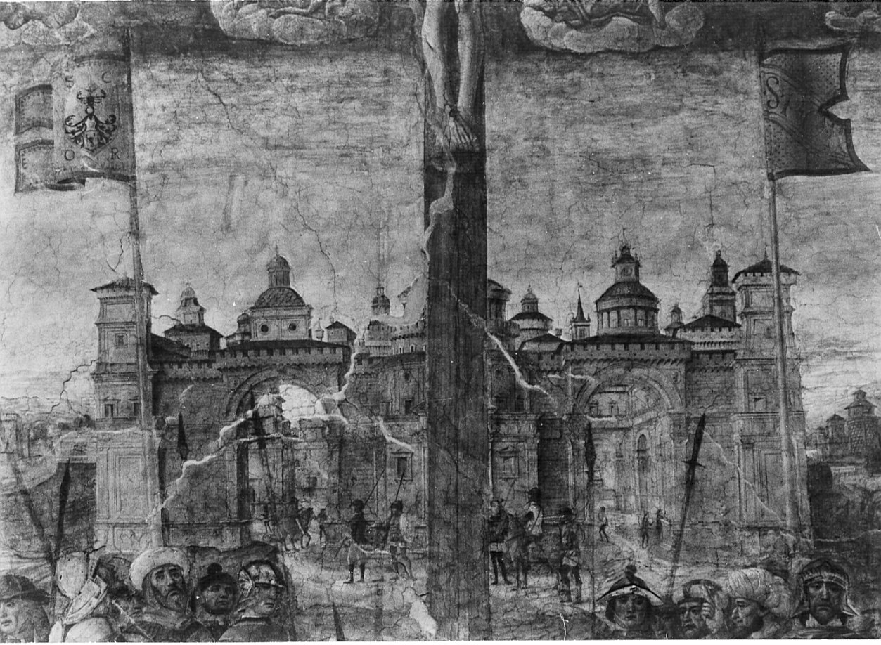 crocifissione (dipinto, elemento d'insieme) di Montorfano Giovanni Donato (sec. XV)