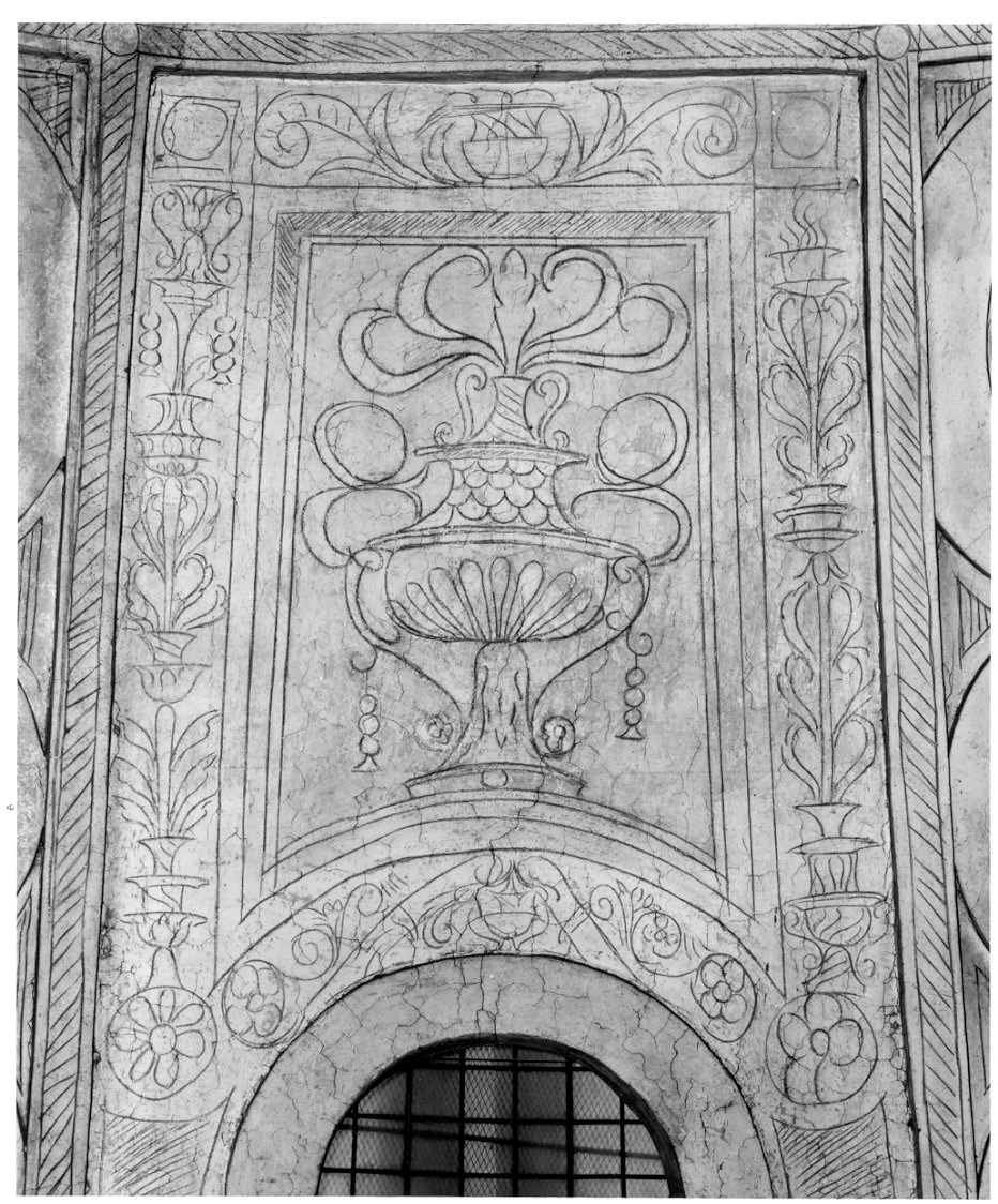 candelabra (decorazione pittorica, elemento d'insieme) di Bramante Donato (scuola) (sec. XV)