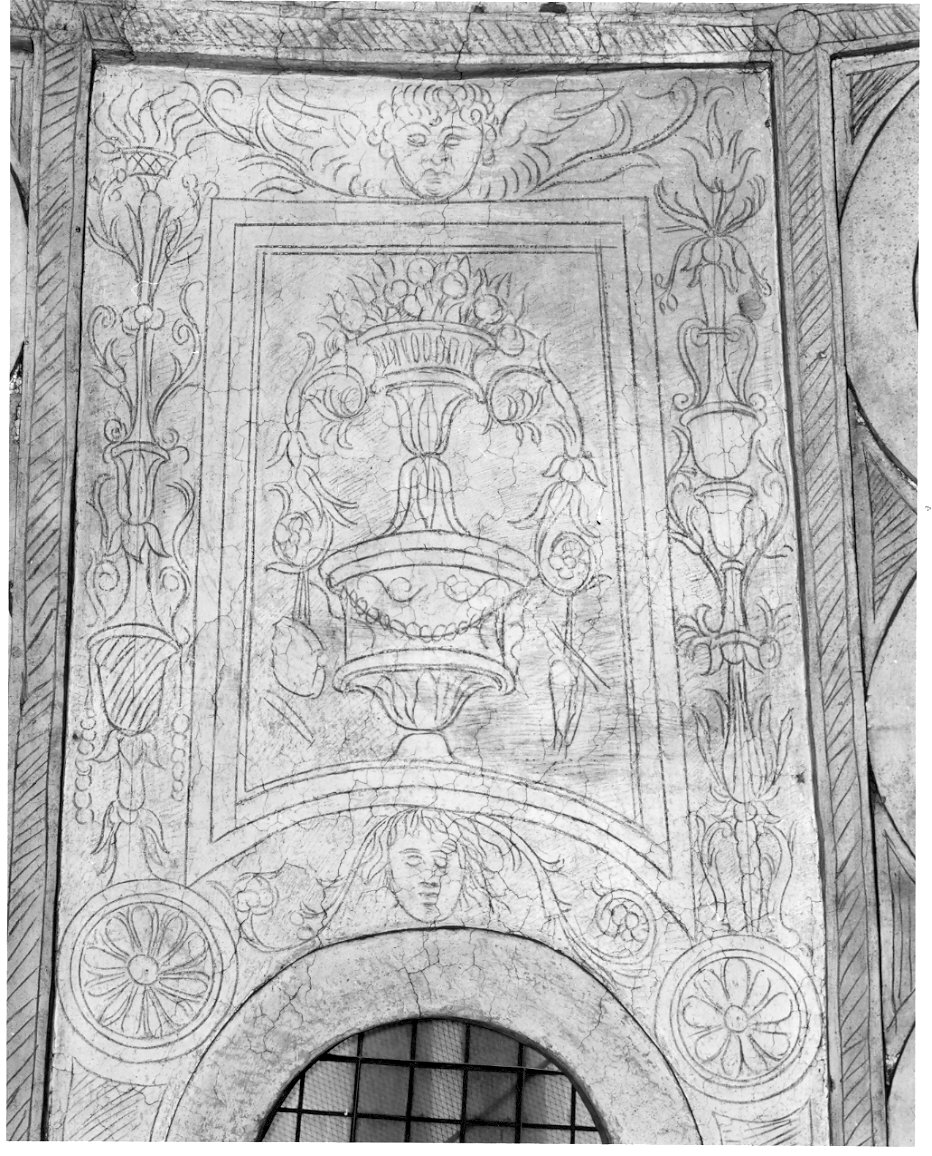 candelabra (decorazione pittorica, elemento d'insieme) di Bramante Donato (scuola) (sec. XV)