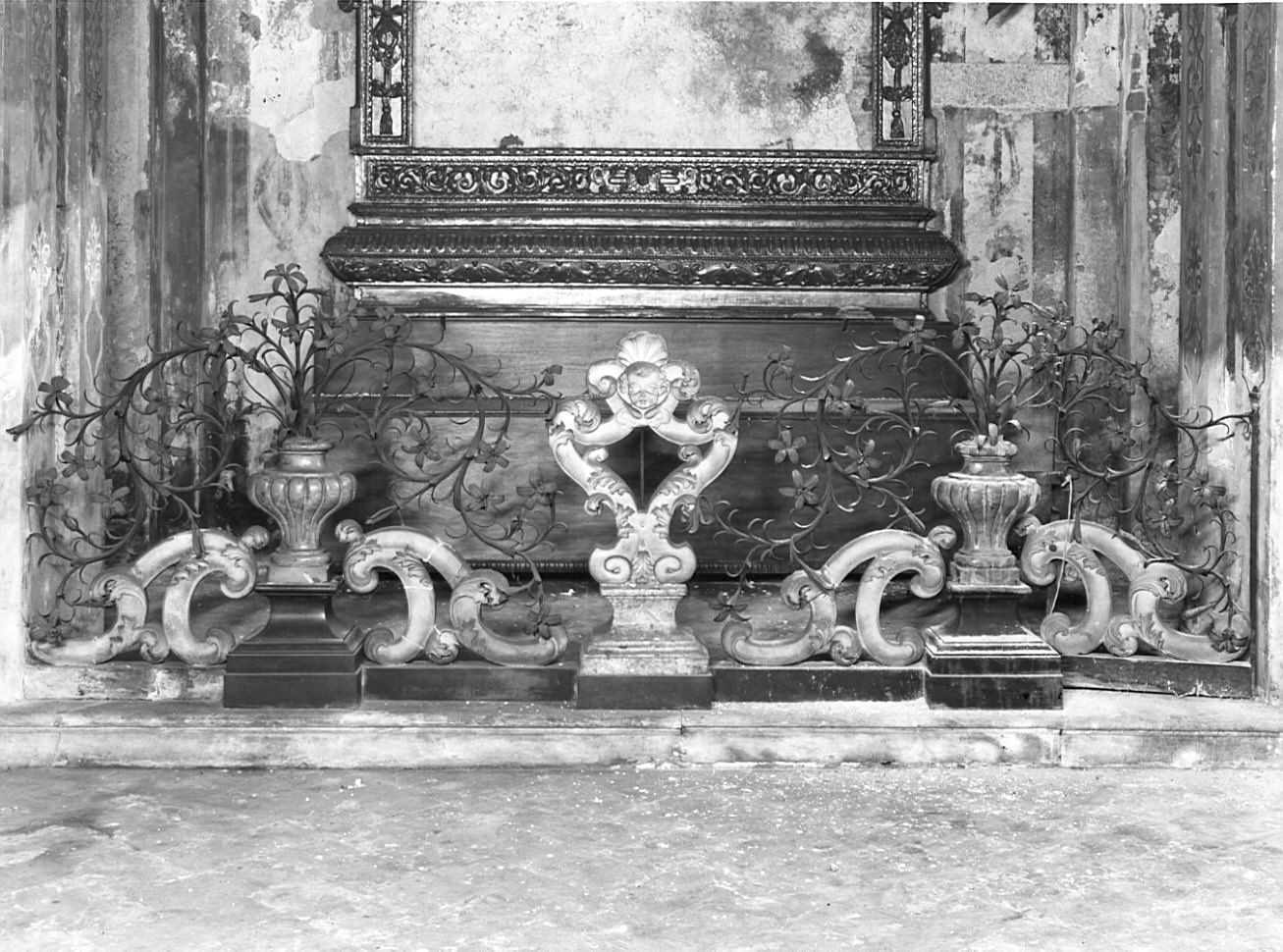 balaustrata, serie - bottega lombarda (secc. XVII/ XVIII)