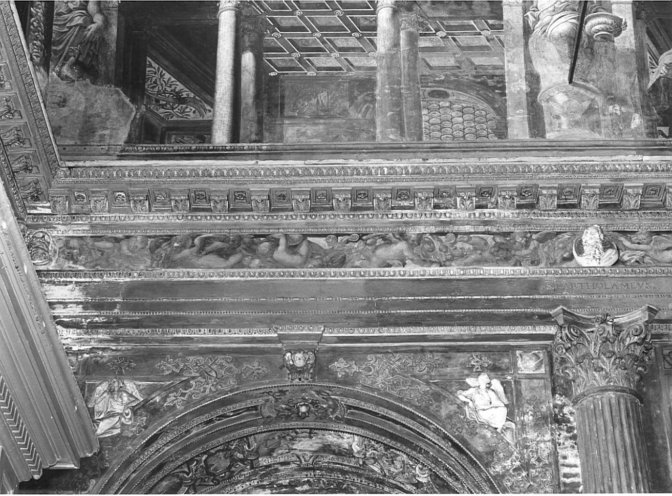 decorazione pittorica, insieme di Campi Giulio (attribuito), Campi Antonio (attribuito), Campi Vincenzo (attribuito) (sec. XVI)
