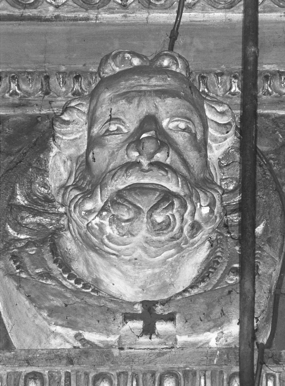 Sant'Ambrogio (decorazione plastica, elemento d'insieme) - bottega lombarda (sec. XVI)