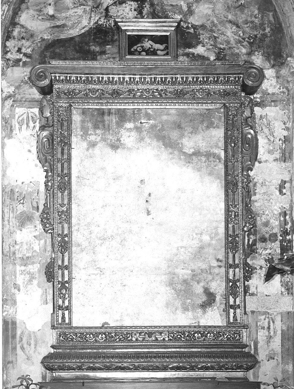 cornice a impostazione architettonica di dipinto, opera isolata - bottega lombarda (sec. XVI)