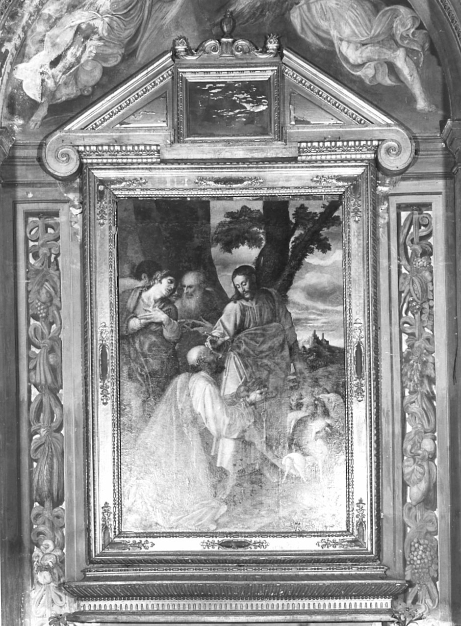 cornice di pala d'altare, opera isolata - bottega lombarda (sec. XVI)