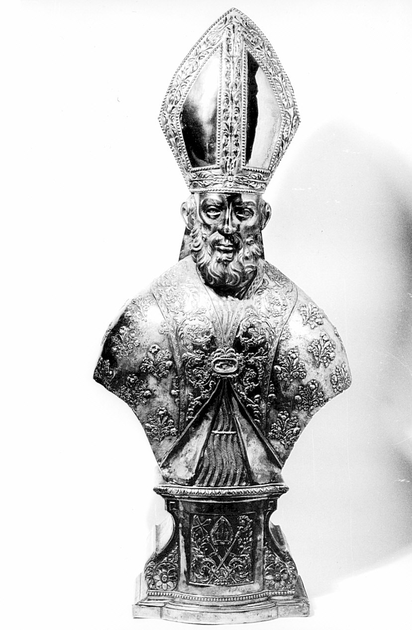 reliquiario - a busto, opera isolata - bottega lombarda (secc. XVIII/ XIX)