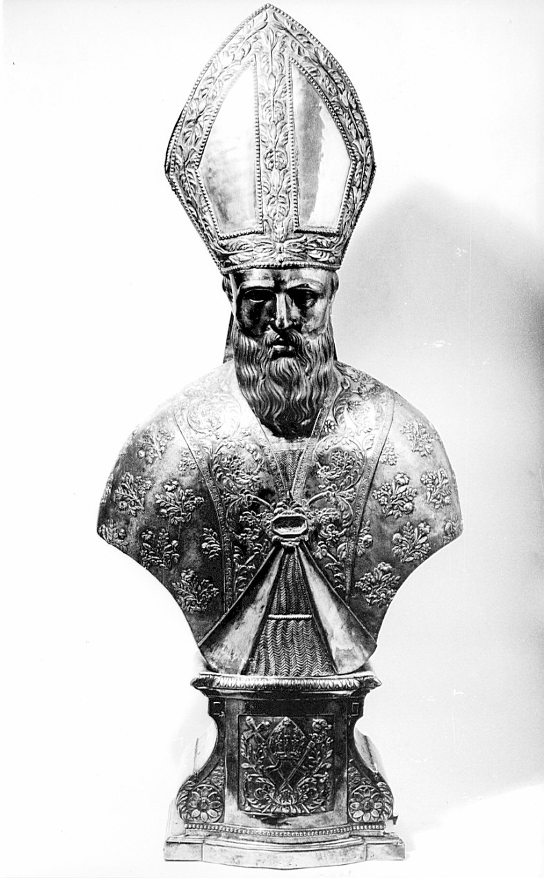 reliquiario - a busto, opera isolata - bottega lombarda (secc. XVIII/ XIX)