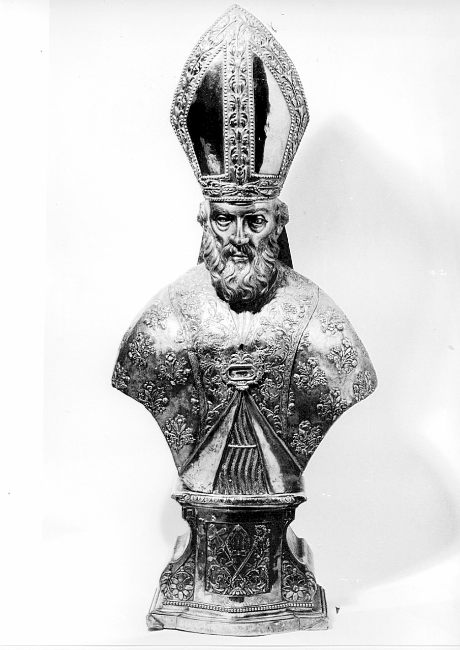 reliquiario - a busto, opera isolata - bottega lombarda (secc. XVIII/ XIX)