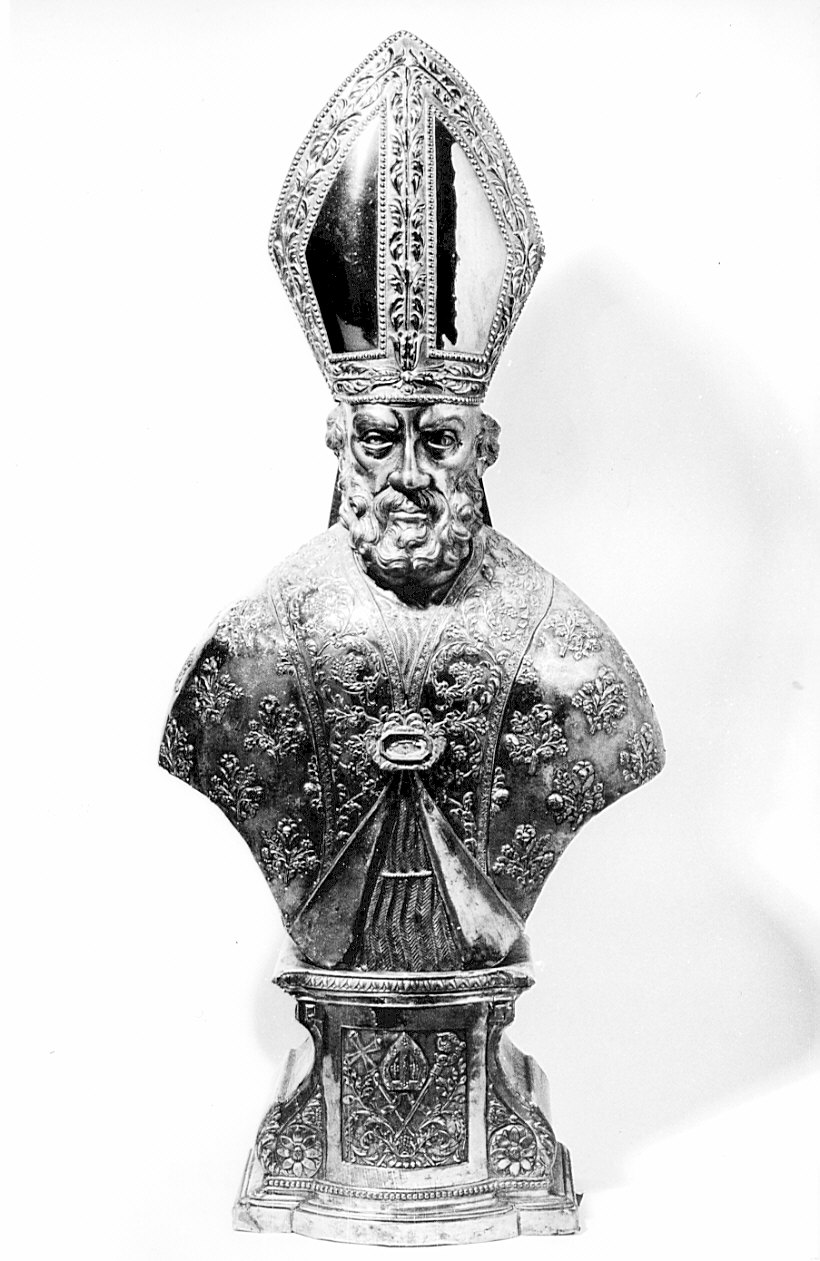 reliquiario - a busto, opera isolata - bottega lombarda (secc. XVIII/ XIX)