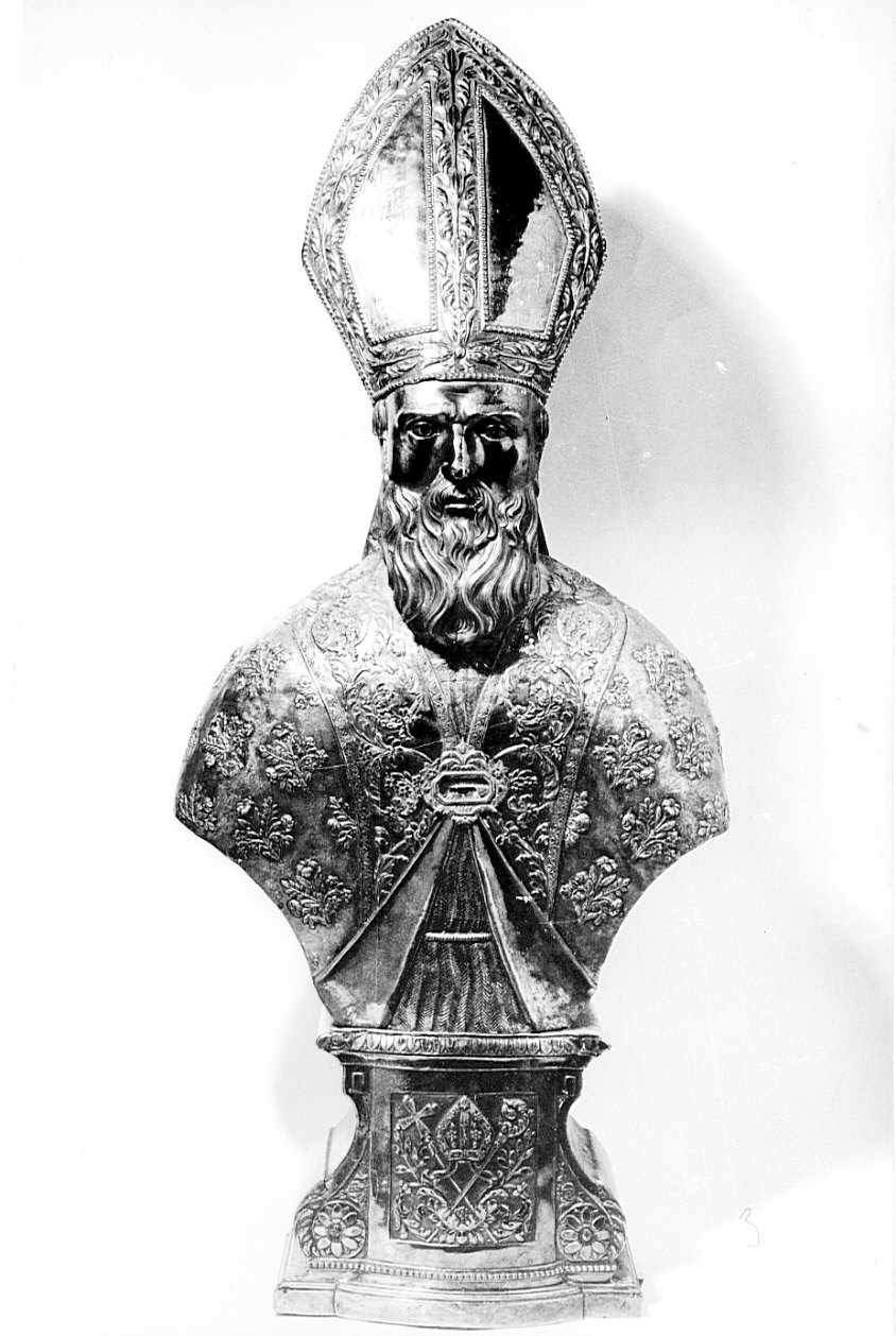 reliquiario - a busto, opera isolata - bottega lombarda (secc. XVIII/ XIX)