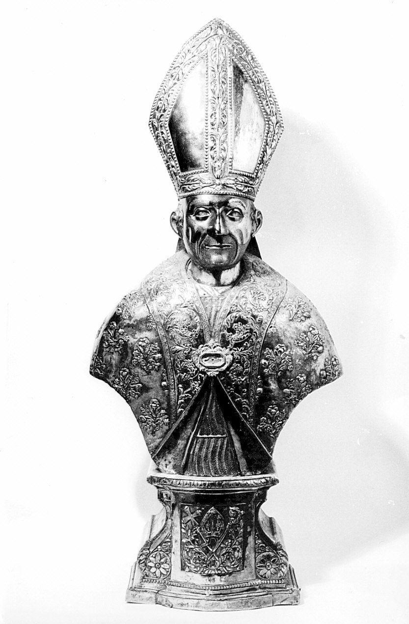 reliquiario - a busto, opera isolata - bottega lombarda (secc. XVIII/ XIX)