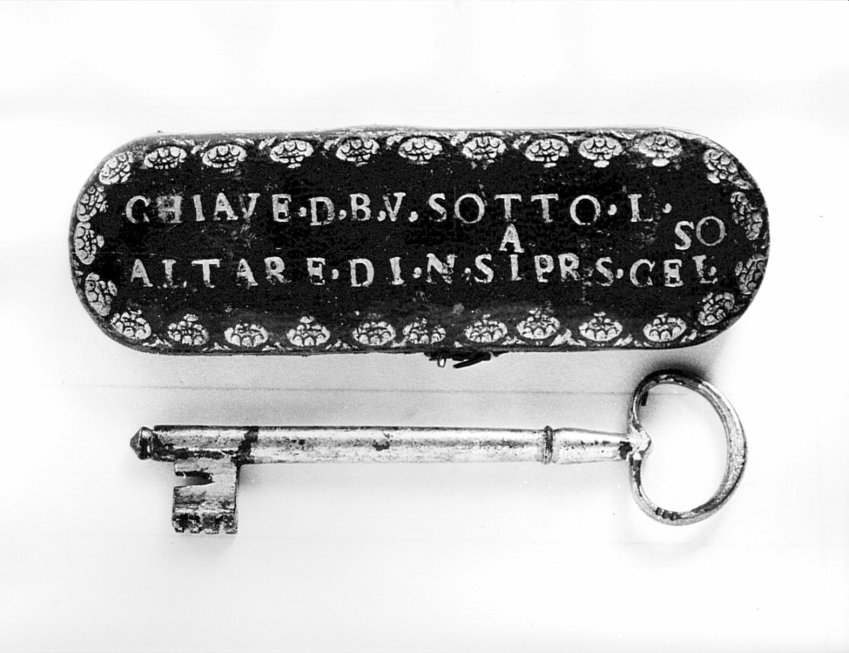 custodia di chiave, opera isolata - bottega lombarda (sec. XVIII)