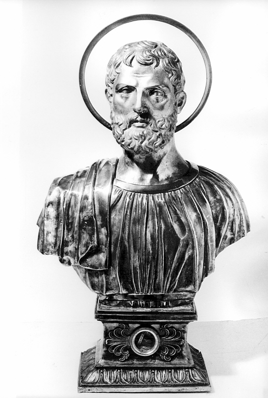 reliquiario - a busto, opera isolata - bottega lombarda (inizio sec. XIX)