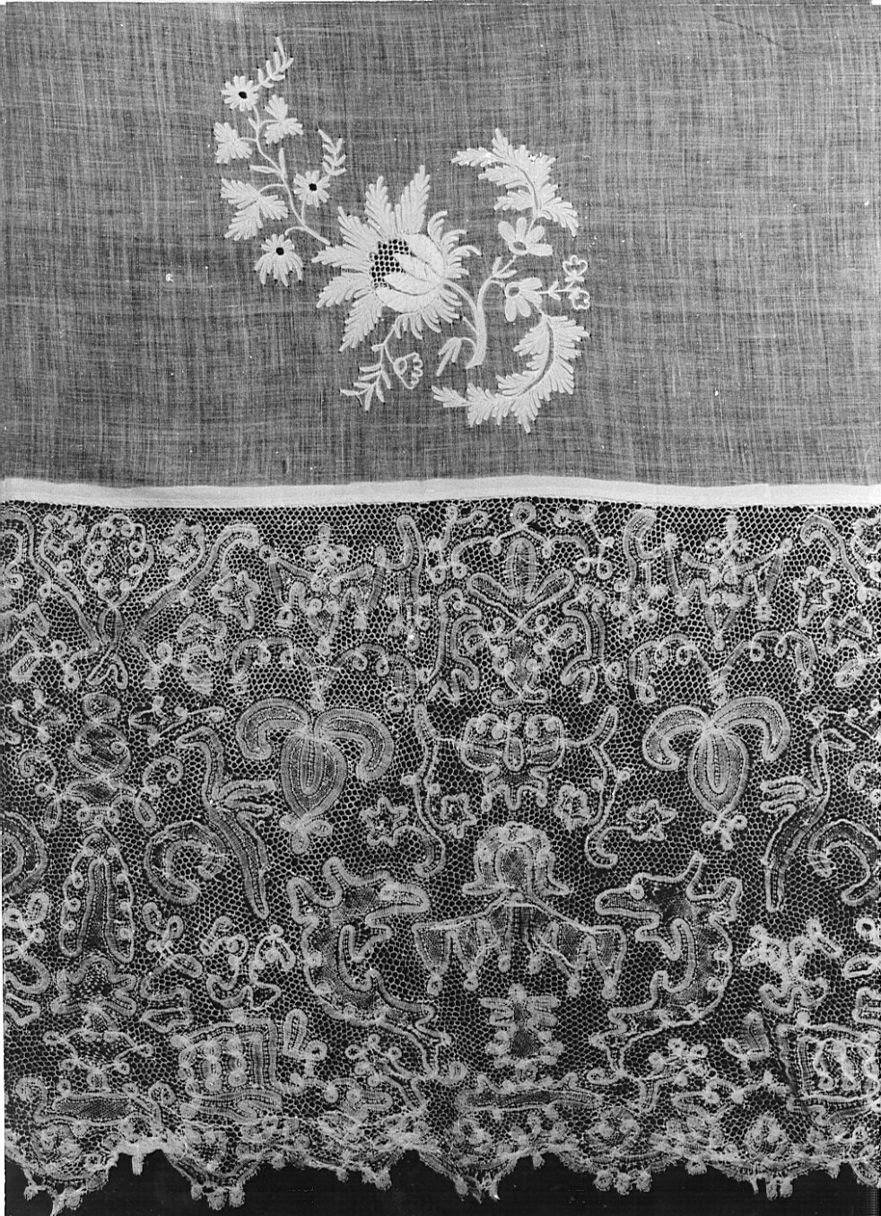 merletto, opera isolata - manifattura lombarda (metà sec. XVIII)