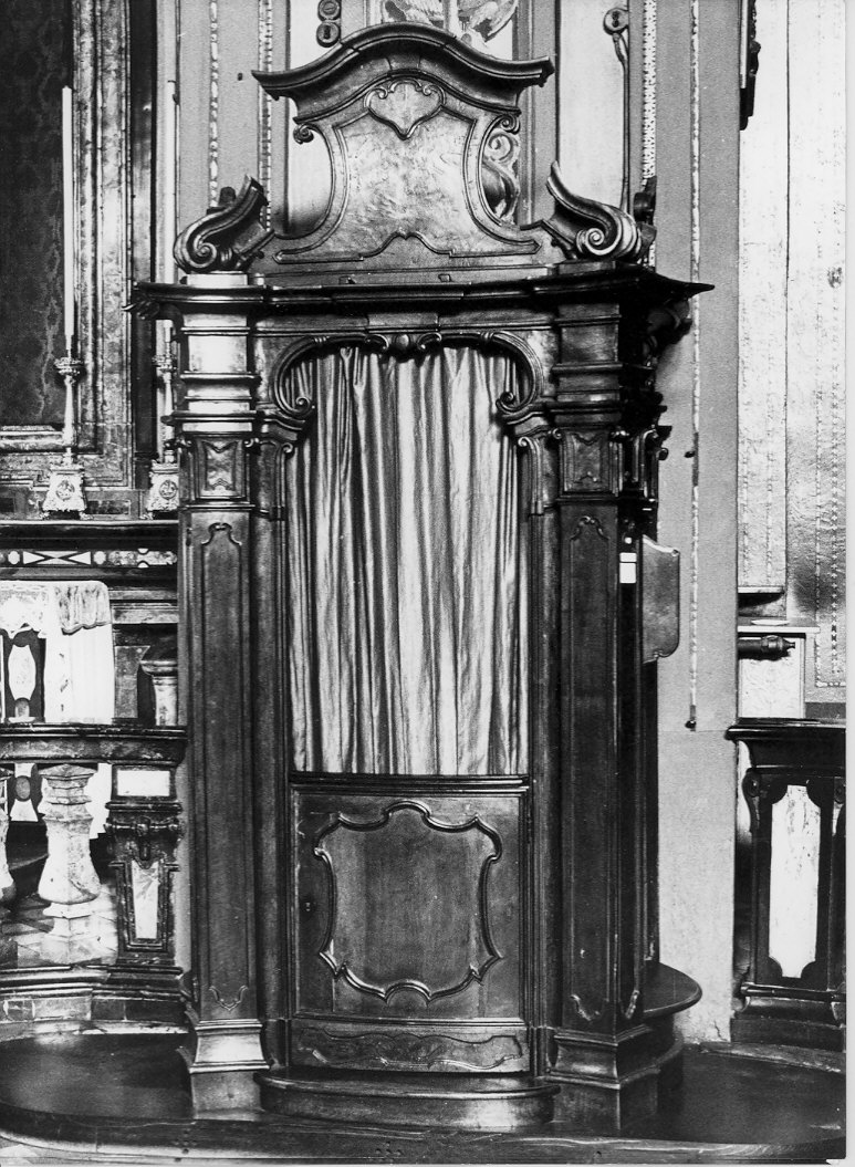 confessionale, serie - bottega lombarda (?) (sec. XVIII)