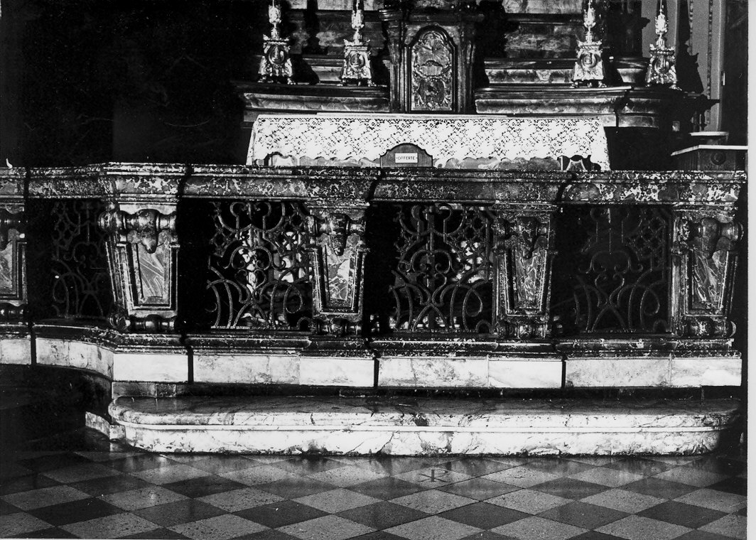 balaustrata di cappella, opera isolata - bottega lombarda (?) (fine sec. XVII)