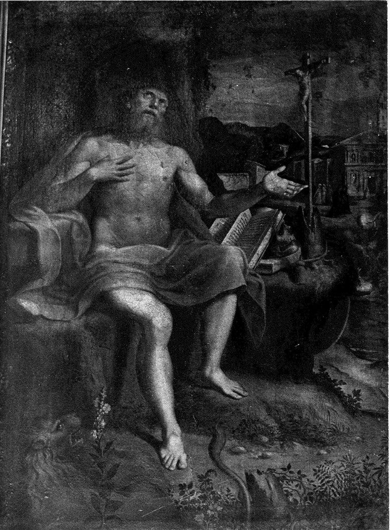 San Girolamo (dipinto, opera isolata) di Urbino Carlo (attribuito) (sec. XVI)