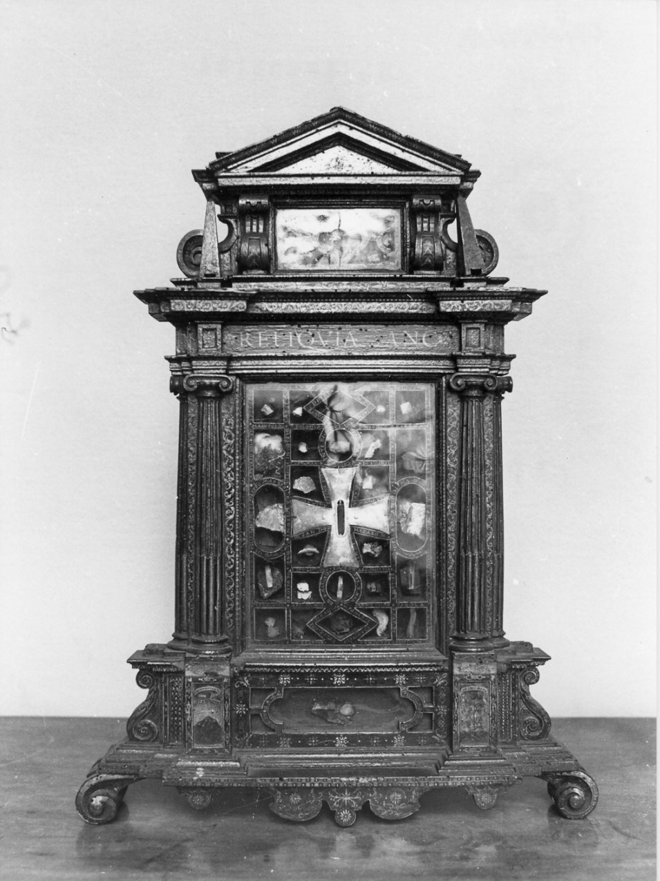 reliquiario architettonico, opera isolata - bottega lombarda (prima metà sec. XVII)