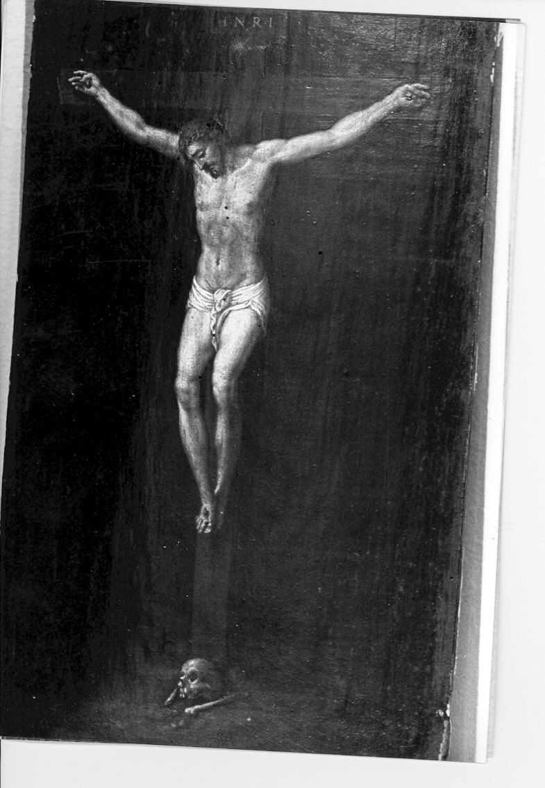 Cristo crocifisso (dipinto, opera isolata) - ambito lombardo (seconda metà sec. XVI)