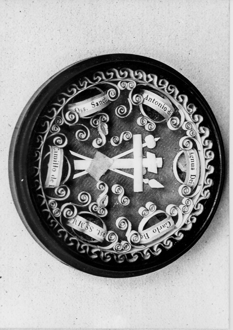 reliquiario a capsula - a medaglione, opera isolata - bottega lombarda (sec. XIX)